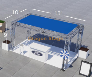 Aluminum Trade Show Booth 15x10x9 Feet