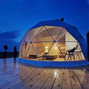 Steel Pipe Outdoor Resort Hotel Event Dome Tent Glamping For Campsite