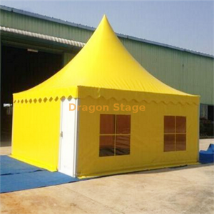 Yellow Patio Tent High Peak Sunshade Event Tent for Sale with Windows