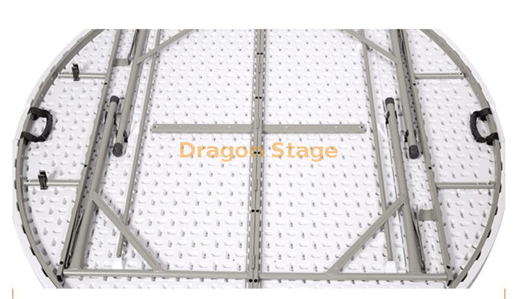 Round Banquet HDPE Plastic Folding Dining Table For Outdoor Events (2)