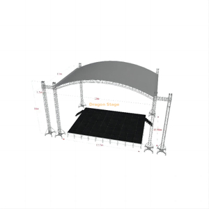 Line Array Curved Roof Trusses 13x11x10m