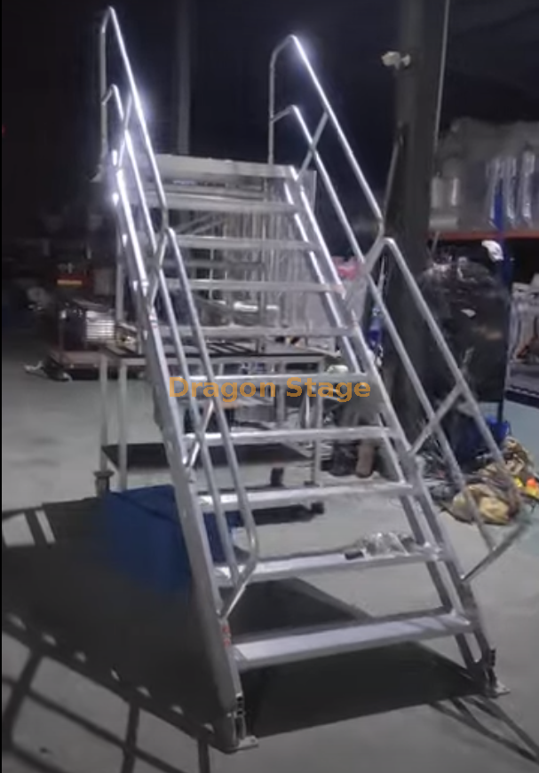 Custom aluminum ladder platform.