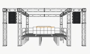 Portable Aluminum Booth DJ Truss 4x4x4m