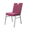 Foshan manufacturer's minimalist imitation wooden chairs for hotels, weddings, banquets, wholesale dining chairs, metal crafts, hotel chairs