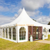 6x6m Pagoda Canopy Wedding Party Tent with Decorative And Curtain