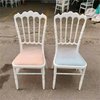 New metal castle chairs with inlaid cushions and bamboo joints, outdoor wedding and wedding soft chairs, hotel furniture direct supply