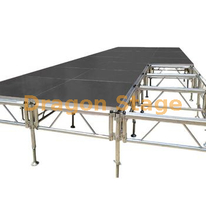 4x4 Aluminum Adjustable Carpet Catwalk Choir Royal Decent Wedding Stage Platform 17.08x4.88m