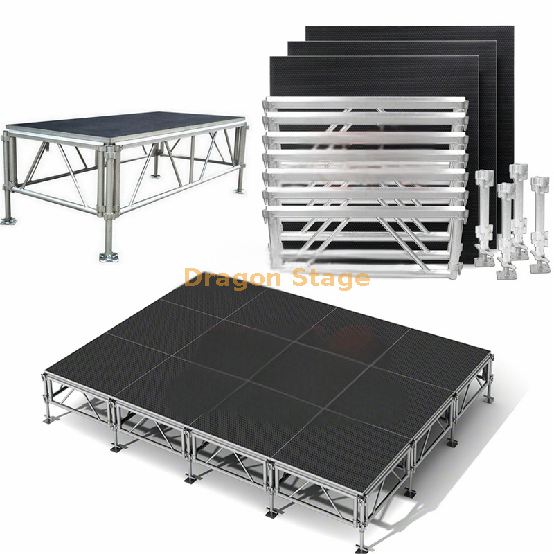 Aluminum Concert Stage With Adjustable Leg 15.86x14.64m