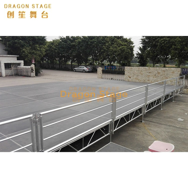 Portable Aluminum Alloy and Plywood Stage for Events and Concerts 16x9m