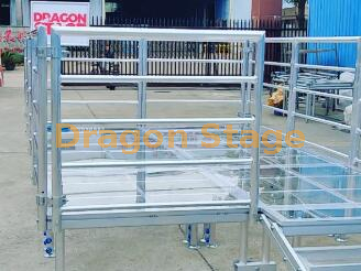 4x4ft 4x8ft Quick Stage Aluminum Guard Rails 