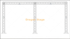 Aluminum Wedding Lighting Backdrop Stand Truss 6x3m