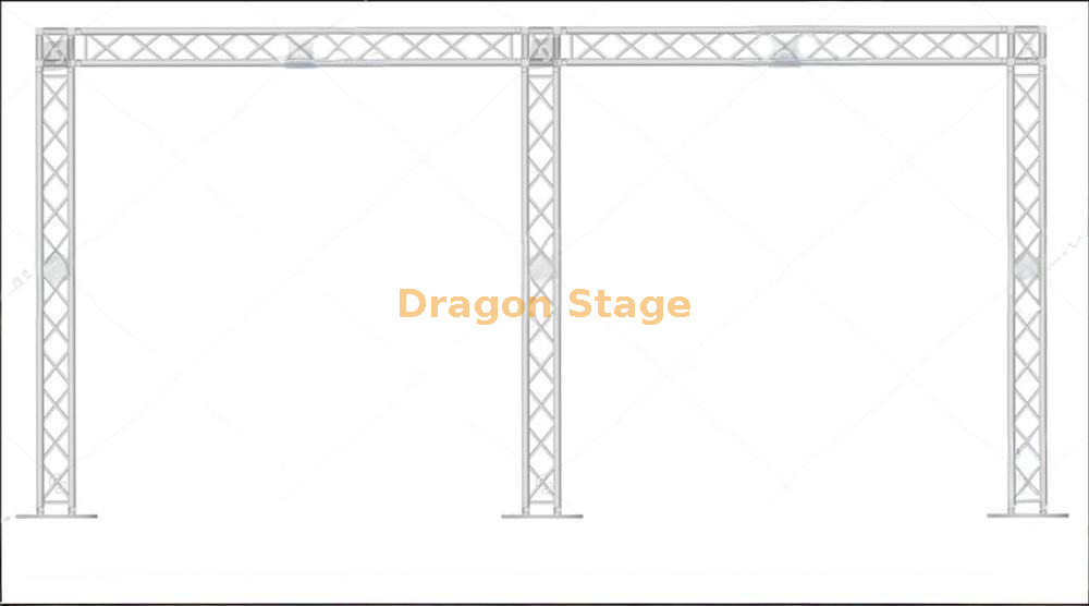 Aluminum Wedding Lighting Backdrop Stand Truss 6x3m