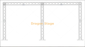Aluminum Wedding Lighting Backdrop Stand Truss 6x3m