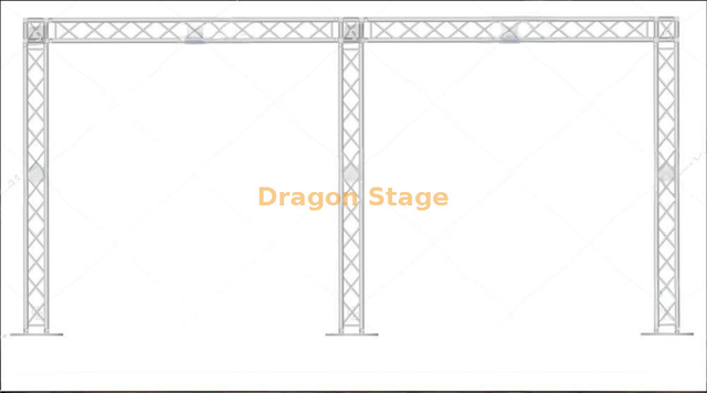 Aluminum Wedding Lighting Backdrop Stand Truss 6x3m