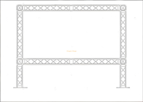 Easily Hang Truss Banner Display 4x4m