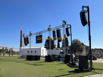 Aluminum LED Screen & Speaker Spigot Truss 14x8m