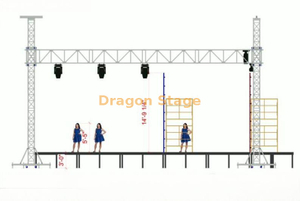 12x10m Aluminum Goalpost Lighting Truss System (12m Clear Span, 10m Height)