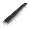 40' x 4' Professional Aluminum Mobile Runway Stage - Adjustable Height (0.4m - 2m)