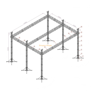 Outdoor Concert Lighting Truss System 14x11x10m