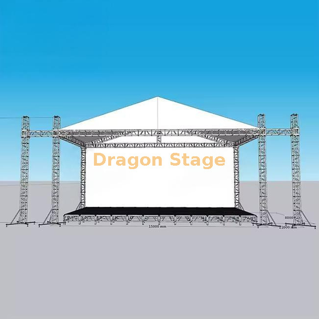 Aluminum Roof Truss System for Outdoor Concert 10x6x6m