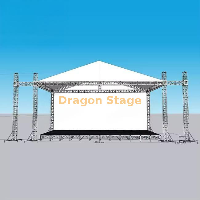 Aluminum Roof Truss System for Outdoor Concert 10x6x6m
