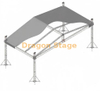 Square Aluminum Portable Fountain Stage with Roof Truss System 12x6x6m
