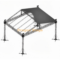 Large-Scale Aluminum Pitched Roof Truss System – 21x14x10m Outdoor Concert Stage Rigging