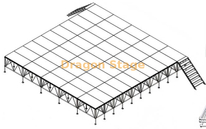 Aluminum Modular Event Stage Setup Platform with 2 Stairs 10x10m