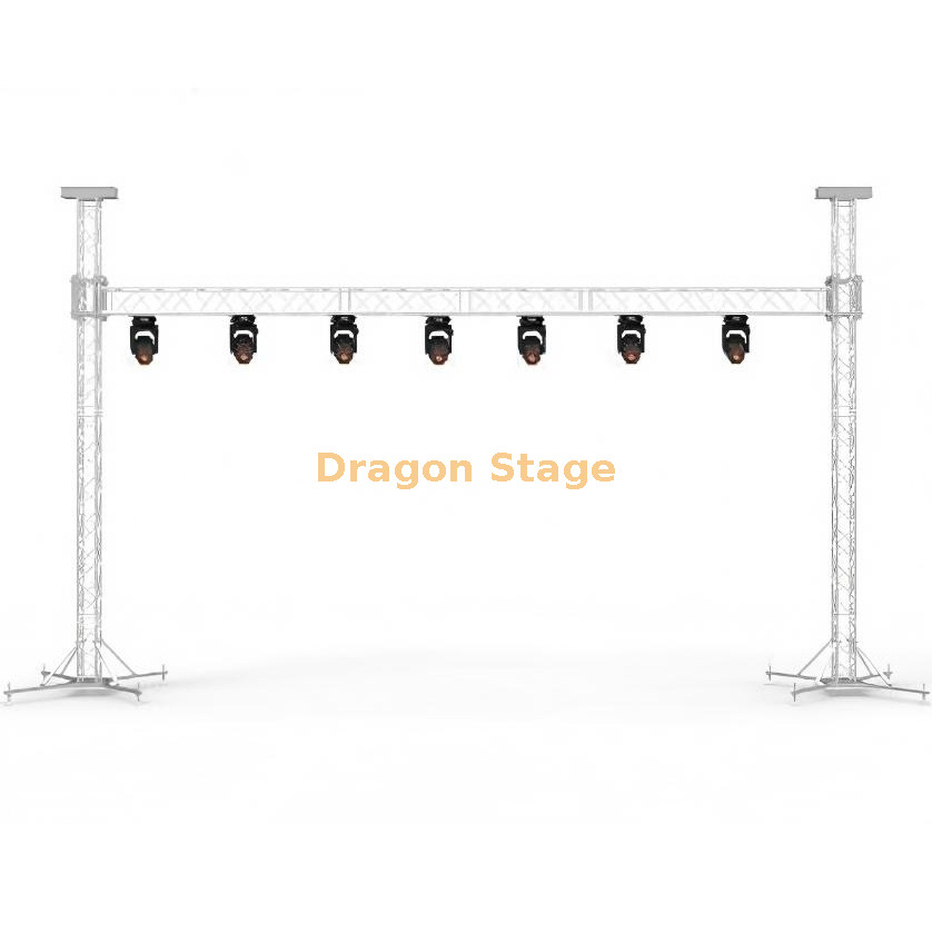 8x7m Aluminum Alloy Goal Post Truss System | Heavy-Duty Mobile LED Screen & Lighting Rig