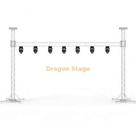 8x7m Aluminum Alloy Goal Post Truss System | Heavy-Duty Mobile LED Screen & Lighting Rig