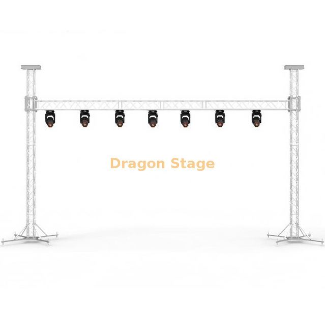 8x7m Aluminum Alloy Goal Post Truss System | Heavy-Duty Mobile LED Screen & Lighting Rig