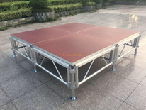 Small Outdoor Aluminum Portable Church Stage for Sale 8x8ft 0.6-1m high 2 stairs