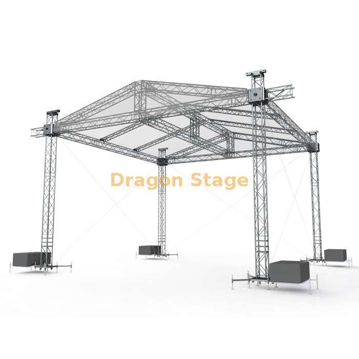 Outdoor Concert Speaker Roof Stage Truss 12x5x7m