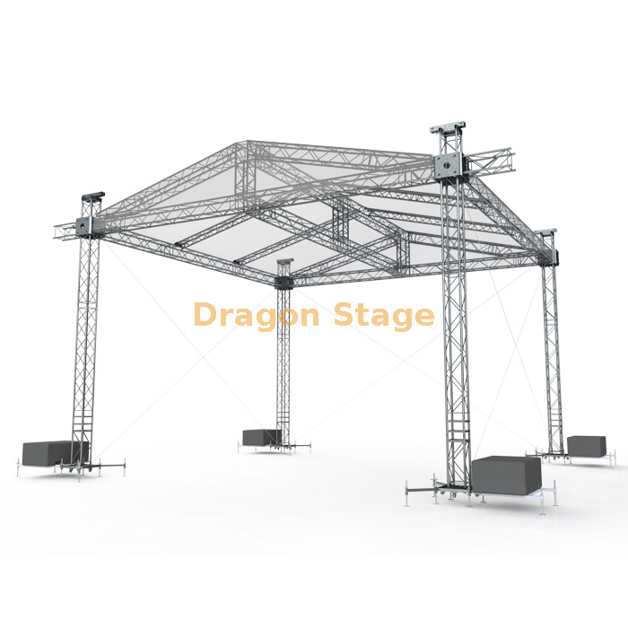 Outdoor Concert Speaker Roof Stage Truss 12x5x7m