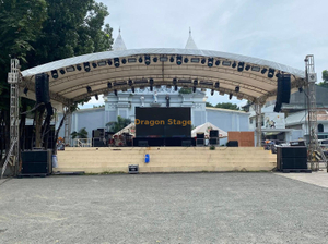 Arc Stand Frame Aluminum Curved Roof Truss 10x6x4m