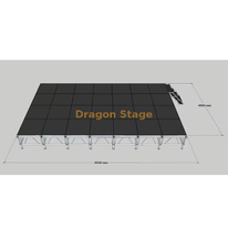 DIY Building A Modular Stage 8.54x4.88m