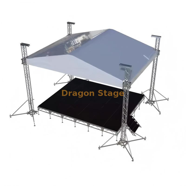 Aluminum Outdoor Silver Booth Event Truss 7x5x6m