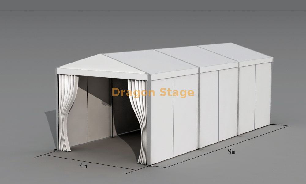 4x9m Aluminum A-Frame Tent with Full Sidewalls | 36×70 Profile Outdoor Event Tent