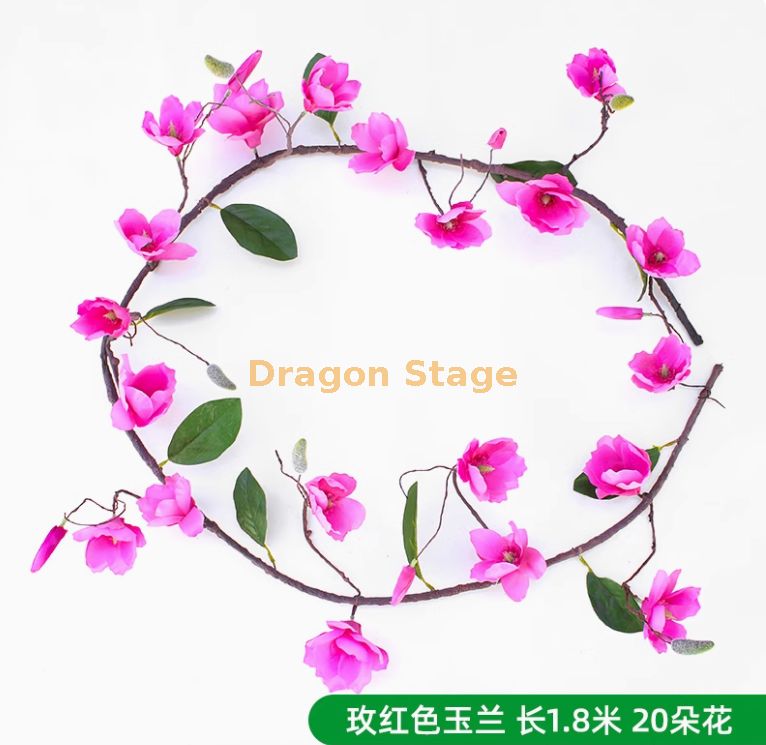 玫红色玉兰花藤（1条）