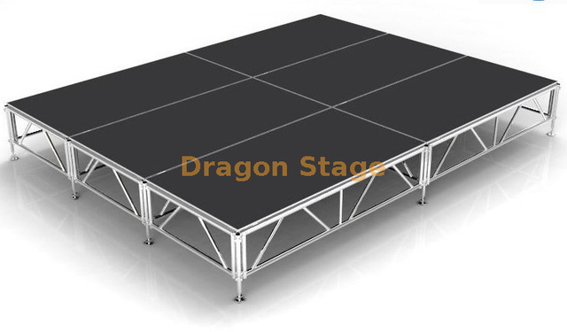 Hot sale portable aluminium outdoor concert stage 16x12ft/4.88x3.66m 0.6-1m