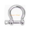 Galvanized Common Shackle, Heavy Duty U-shaped, Galvanized, Black, Terrestrial, High-strength M8-M65