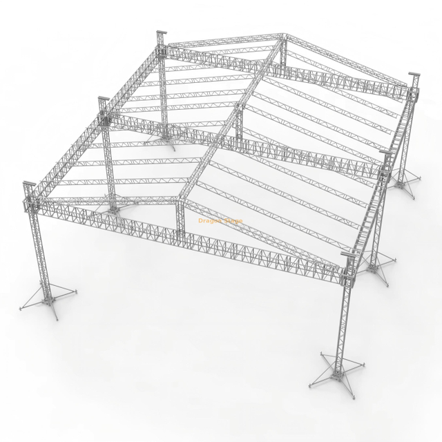 Aluminum Roof Stage Truss for Stage Lighting, Rigging, And Concert Events 18x12x10m