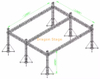  Stage Lighting Equipment Professional Event Stage Truss System 12x12x6m