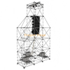 4-Tower Ringlock Line Array Hanging System with 10m Main Tower and 3 Auxiliary Towers