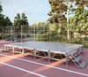 Small Assembly Adjustable Height Wedding Stage 6.1x3.66m Height 0.6-1m with 2 Stairs