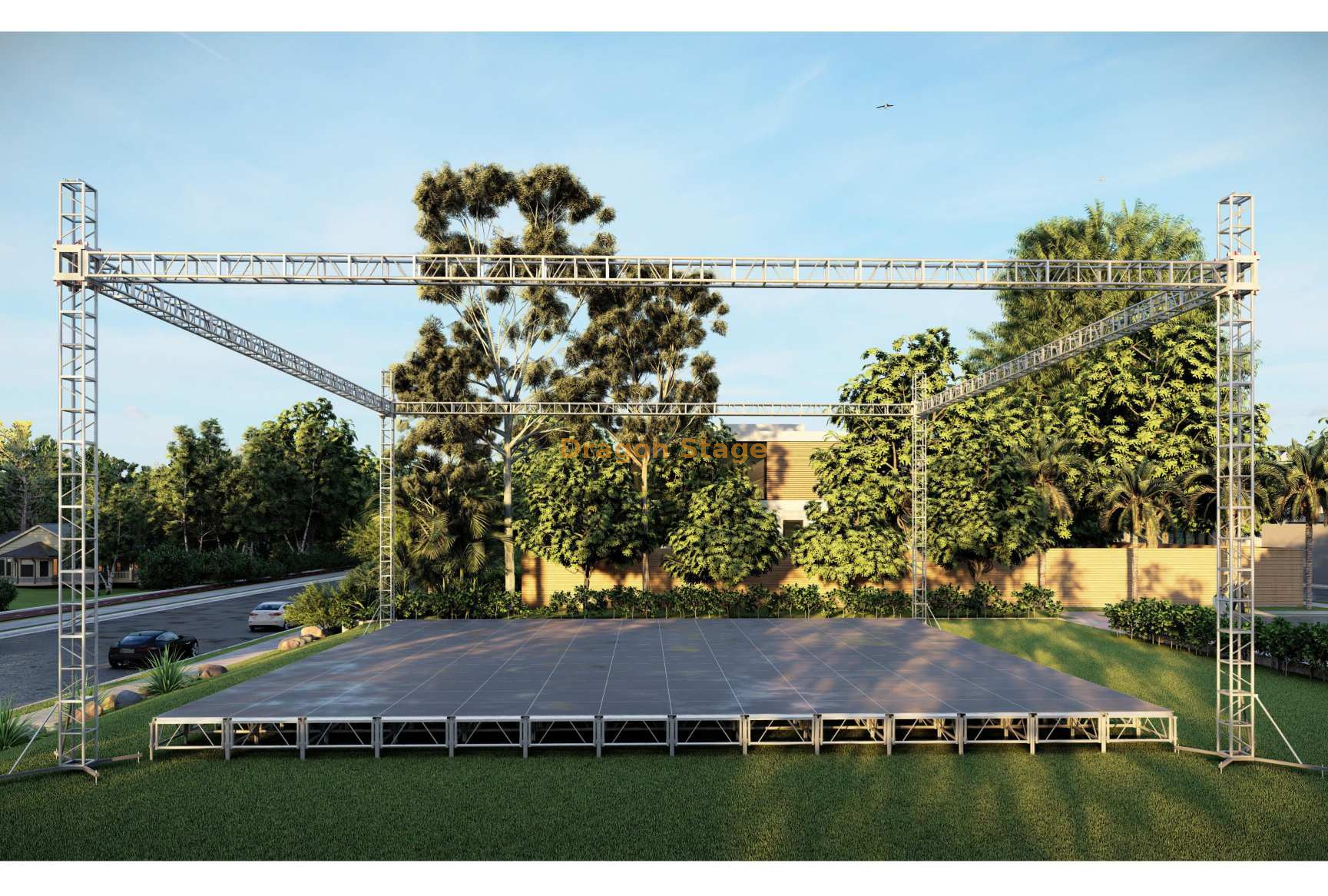 Wedding Outdoor Aluminium Event Truss System 18x18x9m
