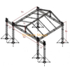 Heavy Duty Aluminum Stage Truss Roof System 18x15x10m | Outdoor Concert Lighting Rig with 2m Speaker Wings