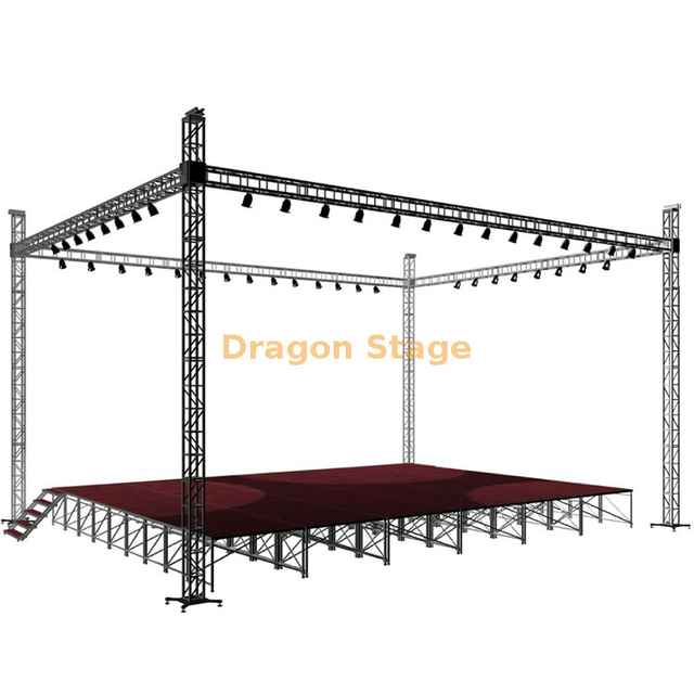Aluminum Event Portable Platform And Truss System for Outdoor Programs 16x24ft