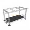 10x5x6m Aluminum Outdoor Stage Roof Truss System with Dual Speaker Wings 1m Wide