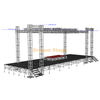 12x5x7m Flat Roof Aluminum Stage Truss System with 2m Speaker Wings